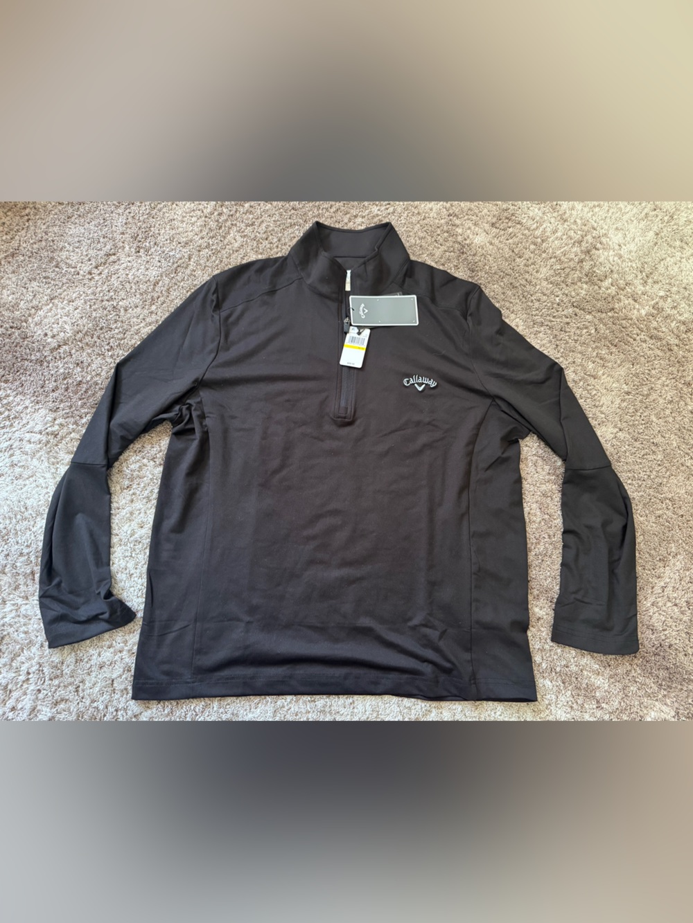 MENS LIGHTWEIGHT QUARTER ZIP GOLF PULLOVER
